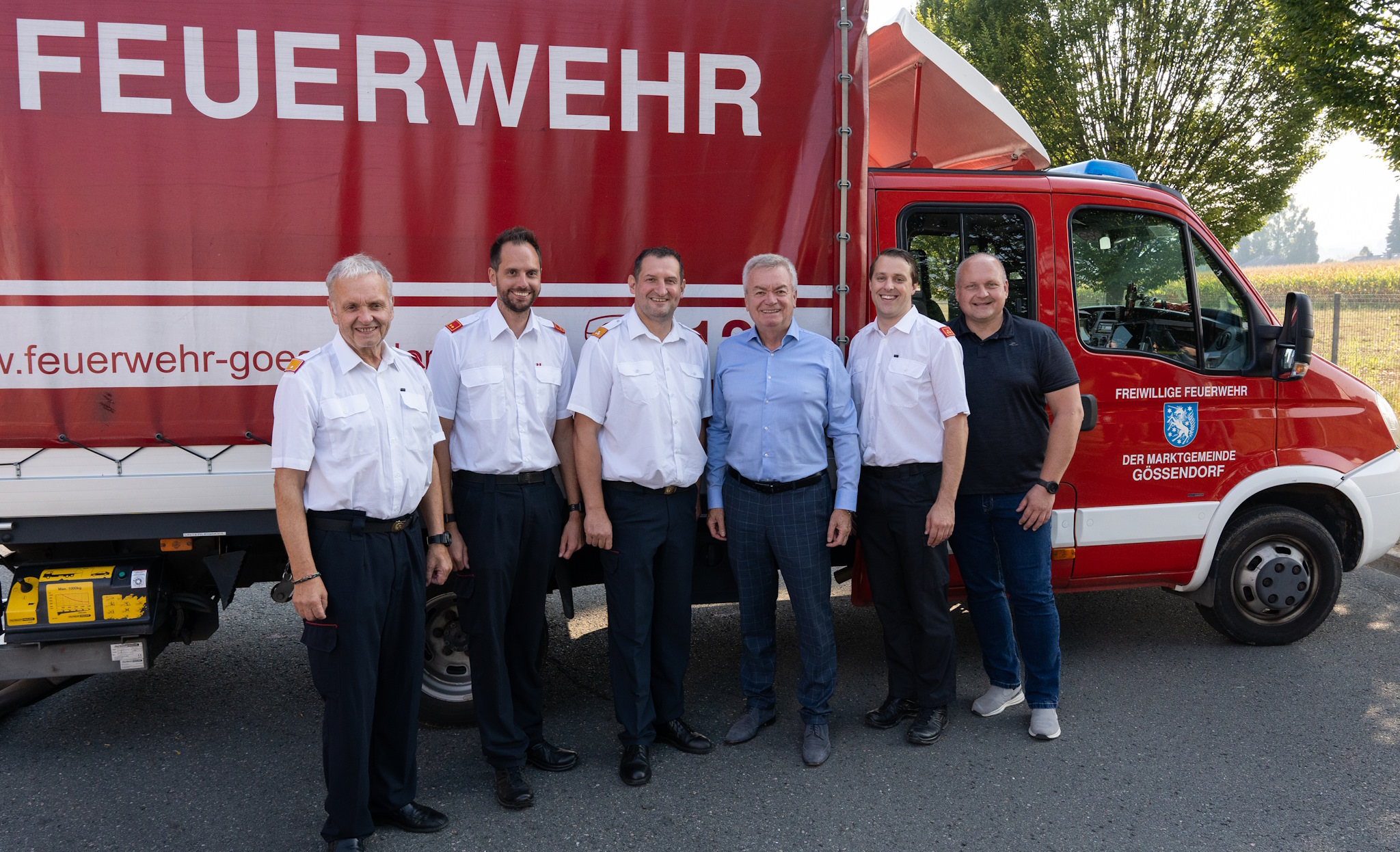 04 Besuch Landeshauptmann Stv Anton Lang Sommer 2024 FF Gössendorf